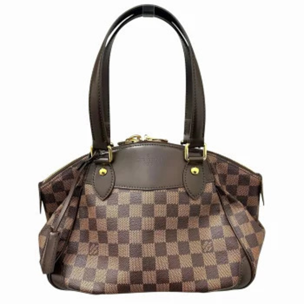 LOUIS VUITTON Damier Verona Handbag Tote Bag Brown
